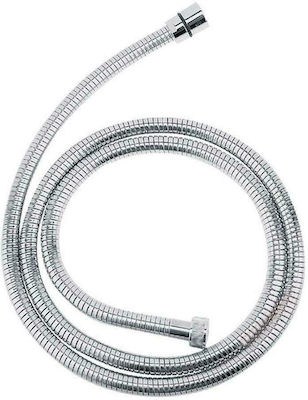 Ferro Metallic Shower Hose Silver W07 175cm (1/2")