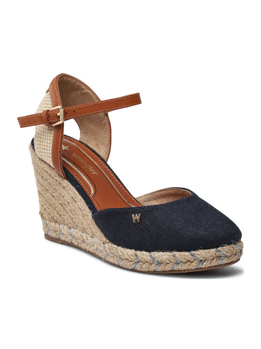 Brava Damenplattformen im Espadrilles-Stil Marineblau