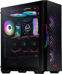 Adata XPG Starker AIR Gaming Midi Tower Computer Case with Window Panel and RGB Lighting Black