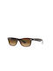 Ray Ban Wayfarer Sunglasses with Brown Plastic Frame and Brown Gradient Polarized Lens RB2132 6608/M2