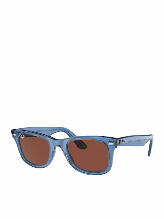 Ray Ban Wayfarer Unisex Sunglasses with Blue Pl...