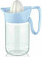 Max Home 514250 Classic Juicer Lemon / Orange with Container made of Glass in Blue Color