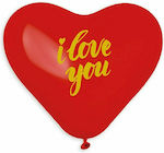 Balloon Latex Valentine's Day Heart Red 43cm