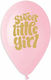 Balloon Latex Girl Birth Pink 33cm