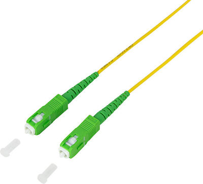 LogiLink Cablu de fibră optică SC/APC-SC/APC 20m Galben
