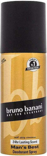 Bruno Banani Man's Best Spicy Cinnamon 24h Deodorant Αποσμητικό 24h σε Spray 150ml