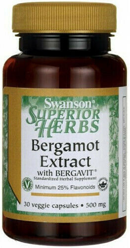 Swanson Bergamot Extract 500mg 30 veg. Kappen