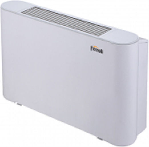 Ferroli Jolly Top 3V VM 700 Fan Coil 6/6.15kW Boden 136x20x49.5cm Weiß