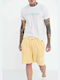 Men's Athletic Shorts Yellow
