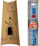 Easter Candle Square with Box Opener Cap Petrol Cap Petrol Blue