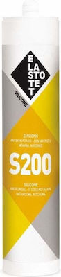 Elastotet S-200 Silikon-Dichtungsmittel Schimmelresistent Weiß 280ml 1Stück