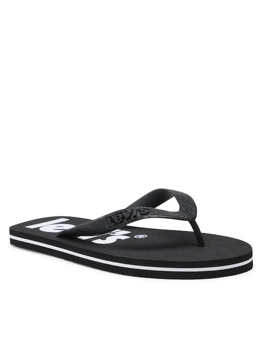 Levi's Men's Flip Flops Black Regular Fit