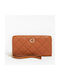 Guess Gillian Quilted Maxi Large Women's Wallet Tabac Brown