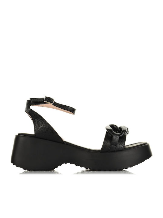 Suede Sandals Black