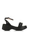 Suede Sandals Black