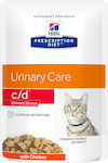 Hill's PD c/d Urinary Stress Wet Food for Adult Cats for Urinary Health In Pouch with Chicken 1pc 85gr