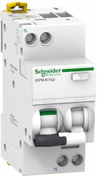 Schneider Electric Ρελέ Ράγας Διαρροής 6A Διπολικό A9D31606