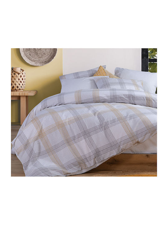 Nef-Nef Homeware Sheet Sets King Size with Elastic 180x200+32cm. Bradford Coral 4pcs