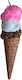 Easter Candle Scented and Handmade Ice Cream Cone Flavors Pink