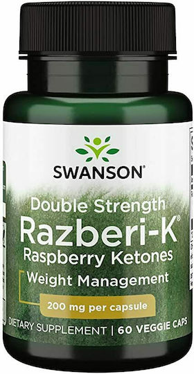 Swanson Double Strength Razberi-K 200mg 60 veg. caps