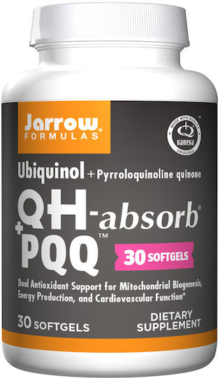 Jarrow Formulas Ubiquinol QH-absorb + PQQ 30 μαλακές κάψουλες