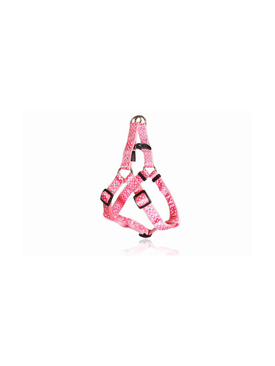 Pet Interest Dog Harness Motivo Dots Pink Medium 20mm x 40-60cm 3224-M