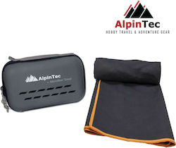 AlpinPro DryFast Πετσέτα Προσώπου Microfiber Μαύρο 100x50εκ.
