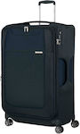 Samsonite D'Lite Exp Spinner Large Travel Suitcase Fabric Blue with 4 Wheels Height 78cm