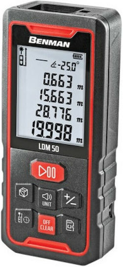 Benman Laser Distance Meter LDM 50 with Range up to 50m