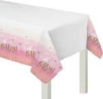 Amscan Plastic Party Tablecover 69547 Oh Baby Girl Pink 259x137cm