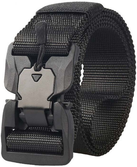 Mcan Magnet Clip Belt Στρατιωτική Ζώνη Ταχείας Απασφάλισης Ιμάντας Μαύρη