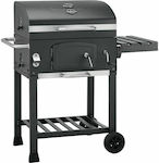 Jamestown Jaxon Charcoal Grill with Wheels and Side Surface 57x41.5cm