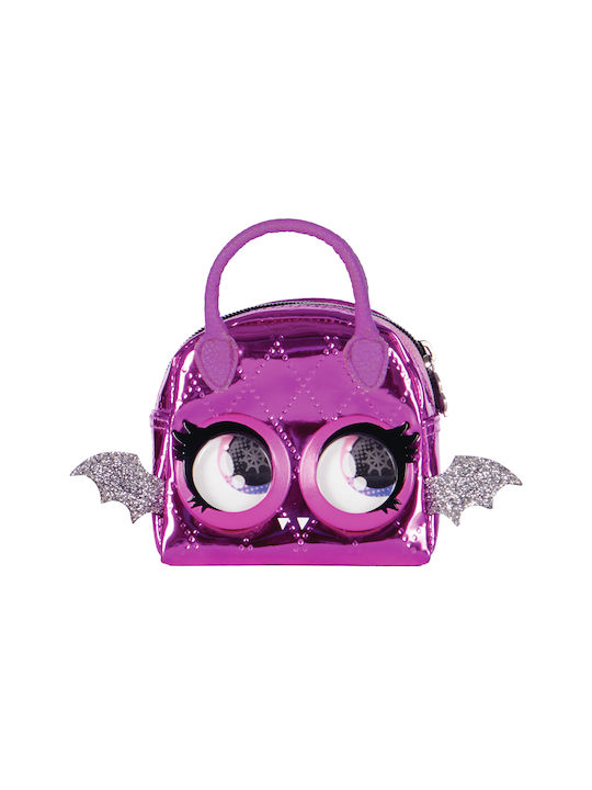 Spin Master Pets Micros Baddie Bat Kids' Wallet Coin with Zipper for Girl Purple 6064314