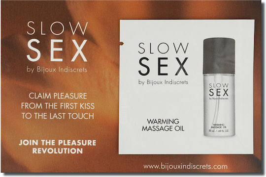 Bijoux Indiscrets Slow Sex Warming Massage Oil Massageöl für Frauen 2ml