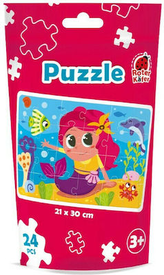 Kinderpuzzle On The Go Γοργόνα für 3++ Jahre 24pcs Roter Kafer