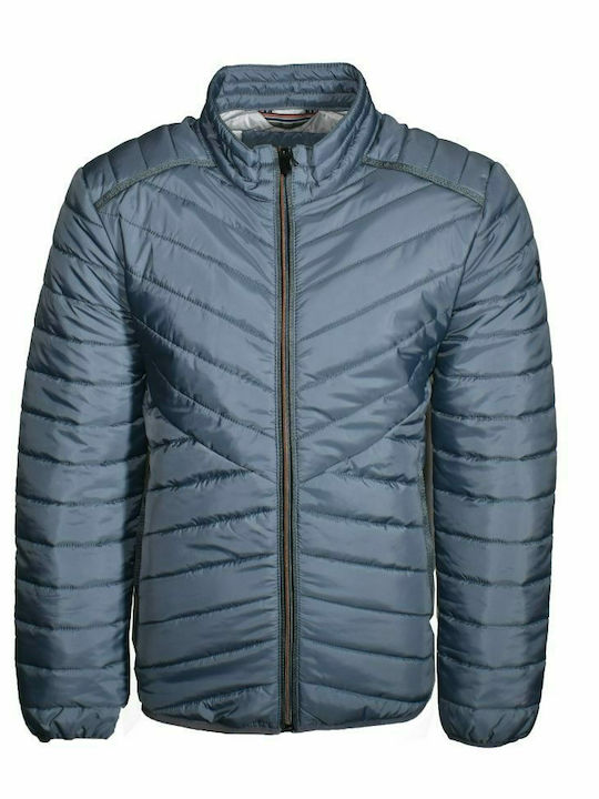 Jachetă ușoară pentru bărbați, matlasată, albastru deschis Calamar CL 130010-1Y05-40