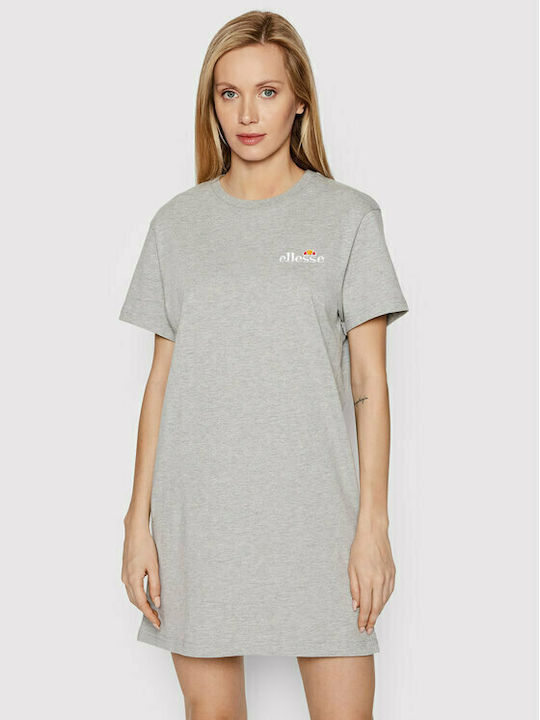Ellesse Adore Καλοκαιρινό Mini Αθλητικό Φόρεμα T-shirt Κοντομάνικο Γκρι