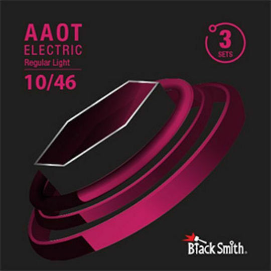 Blacksmith AANW-1046 Σετ Χορδών Nickel Wound Ηλεκτρικής Κιθάρας 10 - 46" 3 pack