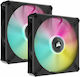 Corsair iCUE ML140 RGB Elite Premium Case Fan (1600rpm / 82.9cfm) με Σύνδεση 4-Pin PWM 2τμχ