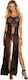 Subblime Sexy Dress Dress-Top & Thong Set Black D-220784