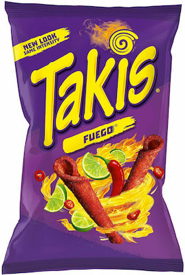 Takis Chips Fuego with Flavour Hot Chilli Pepper and Lime 70gr 1pcs