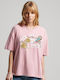 Superdry Damen Sport T-Shirt Rosa