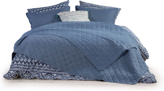 Nef-Nef Homeware Karina Υπέρδιπλο Blue 230x240cm