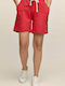 Bodymove Women's Sporty Bermuda Shorts Red -9