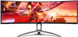 AOC AG493QCX Ultrawide VA HDR Curbat Monitor de jocuri 48.8" 3840x1080 144Hz cu Timp de Răspuns 4ms GTG