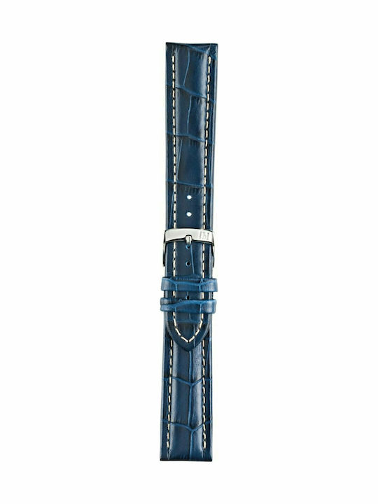 Morellato Plus Δερμάτινο Λουράκι Μπλε 20mm