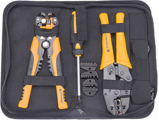 Powermat Set de clești Set de dezizolator de sârmă și sertizor și șurubelniță cu accesorii 8buc
