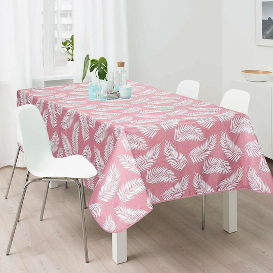 Flamingo Tablecloth Stain Resistant Palm Pink 150x150cm