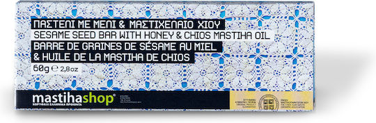 Mastihashop Βιολογικό Προϊόν Παστέλι Μέλι Και Μαστίχα Χίου 60gr