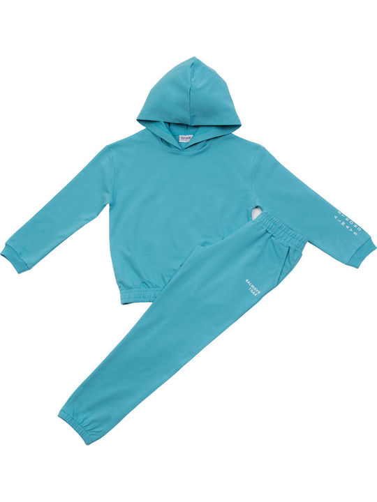 Kinder Sweatpants Set - Jogginganzug Petrol Blau 2Stück